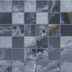 Emil Ceramica Tele di Marmo Onyx Mosaico Onyx Blue Silktech 50x50 / Эмиль Керамика Теле ди Мармо Оникс Мосаико Оникс Блю Силктех
 50x50 